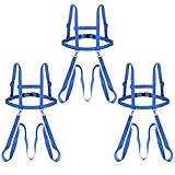 Gaethra Pferdeleine zum Spielen für Kinder ab 3 Jahren, 3 Stück Pferdegeschirr für Kinder zum Spielen, Größenverstellbare Pferdeleine Kinder für Skifahren, Rollenspiele, Outdoor (Blau)
