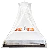 MEKKAPRO Moskitonetz – Moskitonetz Bett inkl. Haken für Zuhause und Reisen – Moskitonetz Reise – Moskitonetz Doppelbett – Mückennetz XXL – Für Einzel-, Doppelbetten und Babywiegen