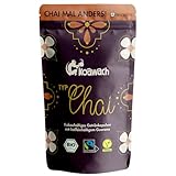 koawach Chai Latte Kakaopulver Trinkschokolade – Koffein Kakao mit Zimt, Gewürzen & Guarana Bio, Fairtrade & Vegan heiße Schokolade Getränkepulver 500g