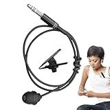 Single Earbud - Noise Canceling Ear Budscord | Schwarzes Headset für MP3, Ear Budscord, Einzelohr-Kopfhörer, Silikon, sparsam für das Training im Freien