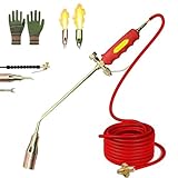 Firmsteady Neues Propan-fackel-unkrautbrenner-set, Frontaley Hochleistungs-flammenwerfer-unkrautbrenner für Den Außenbereich, Intelligenter, Pünktlicher Flammenwerfer(30,Double switch)
