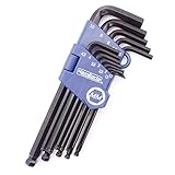 HemBorta® Innensechskant Satz 13 tlg mit Kugelkopf - Innensechskantschlüssel Set mit 1.27-10mm Metrisch Sechskantschlüs, Sechskantschlüssel Schlüssels Winkelschlüsselsatz