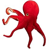 Uixxducc Kuscheltier Oktopus Plüschtier Plüsch Stofftier Krake,Weich Bequem Plüsch Kissen Neugeborenes Baby Lustiges Plüsch Puppe Spielzeug Geschenk für Kinder (40cm)
