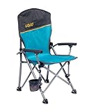 Uquip Campingstuhl Kirby Petrol I Faltbarer Klappstuhl für Kinder mit 60 kg Traglast I Kinderstuhl aus Stahl & Polyester I klappbarer Outdoor-Stuhl mit Kindersicherung für Camping, Strand & Garten