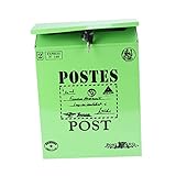 Uonlytech Briefkasten wandverkleidung Wand polsterung türschloss briefständer postbox malbox Locks ziernieten einmaulschlüssel schicksalsschlüssel wanddeckoration eincremehilfe unikal Green