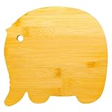 Schneidebrett, Zliger Schneidebrett für Kinder im Elefantenstil, Schneidebrett Holz, Cutting Board, pflegeleichtes Holzschneidebrett mit viel Platz zum Schneiden