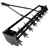 Rasenbelüfter for Hinterherziehen, Steckerbelüfter mit Universalkupplung, Belüfterwerkzeug mit Abschleppspieß for Rasen, Hof und Garten