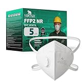 FFP2 NR Maske mit Ventil || Einzeln Verpackt || Ergonomische Passform || Staubschutzmaske für Arbeit, Bau & DIY (5)