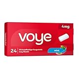 Voye Mint 4mg | Nikotinkaugummi | Nicotin | Unterstützt die Raucherentwöhnung | Rauchen aufhören | Kaugummis mit frischem Mintgeschmack (24 Stück)