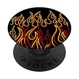 Herz, Herz, Feuer, Herz-Flamme, Stacheldraht, Liebe PopSockets Klebender PopGrip