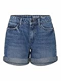 Noisy May NOS DE Damen NMSMILEY NW VI060MB BG NOOS Shorts, Medium Blue Denim, L