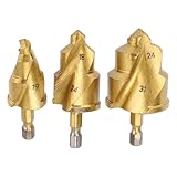 Rohrflügelbohrer Bohrer Bits Wasserrohr Hebeplatte Bohrer Bits Hochleistungsfliegere PPR Rohr Expander Reparaturwerkzeug mit Limit Rotierender Flöte 1/4 Zoll Hex Shank