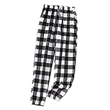 Lässiger Schlafanzug für Herren, mit Taschen, bequeme Hose, für das Wohnzimmer, Bademantel, Frottee, Jungen 16 Jahre, Schwarz , XXXL