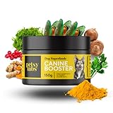 Petsy Labs-Canine Booster mit Grünlippmuschel, Hunde Ergänzungsfutter,Nahrungsergänzungsmittel für ausgewachsene Hunde, Stärkt das Immunsystem, Beweglichkeit der Gelenke und mehr -150g Pulver, braun