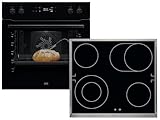 AEG AH62B Set Pyrolyse Herd OE7P621AK + Glaskeramikkochfeld HE604060XB
