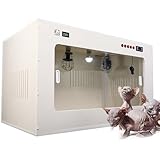 RETRIN Professioneller Brutkasten Für Haustiere,Beheizter Brutkasten Für Welpen Und Kätzchen,Für Pflege Von Neugeborenen Zu Hause,Mit LED-Licht Und Unabhängigen Schaltern 100 * 60 * 60cm