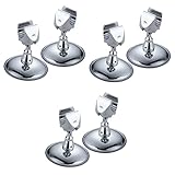 DOITOOL 6 Stück Verstellbare Dusche Für Halterungsmontage Wiederverwendbare Badezimmer-Heimhalterungen Saugnapf Wandhalterungen Kopf Gehaltene Saugnapf-Silber-Hardware Montierte