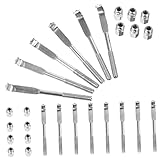 ERINGOGO 24st Banjo-rundhaken Banjo-kopf Banjo-träger Banjo-hakenhalterungen -banjo Halsband Für Bassklarinette Banjo-reparaturteile Teile Für Banjo-haken Tuner Metall Silver