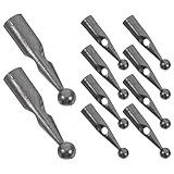 TOGEVAL 10 Stück Metall Schirmspitzenperlen 3,2mm X 19,4mm – Ersatz Schirmknochenkappen für Falt Regen und Sonnenschirme Universelles Zubehör zur Regenschirmreparatur