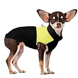 Voarge Winter Warm Pet Hund Kleidung, wasserdichte Hundemanteljacke, Haustier Kleidung Winterjacke Hunde Mantel für Kleine Mittlere Große Hunde (Gelb, S)