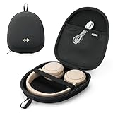 Kopfhörer Taschen Over Ear Hart für JBL/Soundcore/Sony/Bose/BERIBES, Ultra-dünne Reise Kopfhörer Hülle Case Tragbar Universal für die meisten Drehbare Kopfhörer (Schwarz)