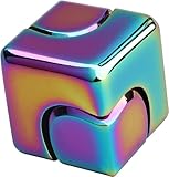 Infinity Fidget Cube, 2-in-1-Fidget-Spinner-Spielzeug aus Metall für Kinder und Erwachsene, transformierbarer Anti-Angst-Würfel-Fidget-Block, EDC-Büro-Schreibtisch-Gadget
