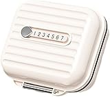 Ptyism Pillendose für Unterwegs Tablettenbox 7 tage für unterwegs（White）Reise Pillenbox，Pill Organizer Travel Für Reise und Tägliches Gebrauch usw
