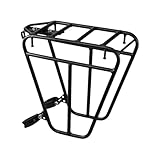 Tourenträger – Fahrrad-Frontgepäckträger | Gepäckträger für Touren | Frontgepäckträger | 25 kg Kapazität | robuster Stahl-Fahrradgepäckträger | Stahl angerauter Tourenträger für Rennrad