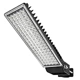 SUFUYA 100W LED Strahler Außen, 14000LM LED-Straßenleuchte 6500K Kaltweiß Straßenlaterne Superhell Mastaufsatzleuchte IP67 Wasserdicht Flutlicht Aussen für Garten, Parkplatzbeleuchtung, Schwarz