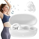 Offene Ohr-Kopfhörer, kabellos, Workout-Kopfhörer, Over-Ohrbügel, wasserdichtes Headset, 5.2 Wireless, offenes Ohr, Sport-Kopfhörer, Geräuschunterdrückung für Business, Trucker