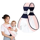 LAKPYN 3D-Netz-Baby Tragegurt, Seitlicher Tragegurt für Babys von 0 bis 36 Monaten,Für alle Jahreszeiten, leicht Verstellbar, Bis zu 20 Kg (Rosa)