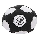 Hacky Sack Footbag mit 32 Paneelen – Modell Precision – FUSSJONGLIEREN - Hergestellt aus Ultra Wildleder (Amara) Kunststoffgewebe, Gefüllt mit EPS-Kunststoffpaletten, Handgenäht