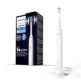 Philips Sonicare Elektrische Schallzahnbürste 3100 Serie mit integriertem Drucksensor, SmarTimer und QuadPacer, weiß, HX3671/13