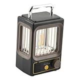 Fiorky Solarlaterne, tragbar, zum Aufhängen, Solarleuchte, wasserdichte Solarlampe, wiederaufladbar, Campinglampe for Garten, Hof, Terrasse