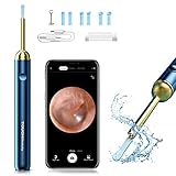 TOUCHBeauty Ohrenschmalz Entferner Otoskop，1080P FHD drahtloses Otoskop, 360° Weitwinkel-Otoskopkamera mit, IP67 wasserdichtes Otoskop, geeignet für Erwachsene, Kinder und Haustiere