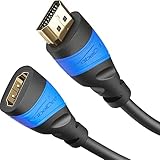 KabelDirekt – HDMI Verlängerung mit spezieller A.I.S. Schirmung – 3m (4K@60Hz Ultra HD – High Speed HDMI mit Ethernet, Verlängerungskabel für Blu-ray/PS5/Xbox Series X/Switch)