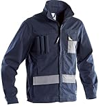 Generico Arbeitsjacke 97% Baumwolle 3% Elastomer, Blau/Grau, XL