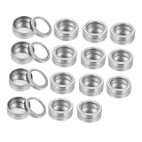 DRESSOOS 25ml Runde Aluminiumdosen Für Kosmetik Leere Make up Creme Behälter Tiegel Zur Aufbewahrung Von Cremes Und Salben Ideal Für Reisen Und DIY Projekte