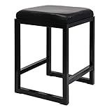 Hocker Rest Frisierhocker Mit Schmiedeeisernem Rahmen Leder Wasserdicht Gepolsterter Ottoman Pouffe Hocker Für Wohnzimmer Schlafzimmer