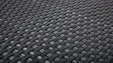 EXCOLO Rattan Balkon-Sichtschutz 90cm Höhe, 100% Blickdicht, ca. 4mm dick in anthrazit, grau, dunkelgrau wie RAL 7016 Sichtschutz Sichtblende Balkonverkleidung Balkonbespannung Blickdicht