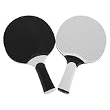 ELAYARD 2 Stück Tischtennisschläger mit Ergonomischem Griff Wasserfestes Gummi-Paddle für Indoor und Outdoor Präzise Ballkontrolle Schnelles Spiel Vielseitig für Training und Freizeit