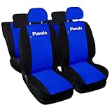 Auto Accessori Lupex - Kompatible Autositzbezüge für Panda zweite 169 und dritte 319 Reihe, königsblau schwarz, Made In Italy, sitzbezüge vorne und hinten, einteilig, Polyester