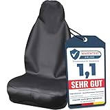 Upgrade4cars Autositzbezug Universal | wasserdichte Autositzauflage für Arbeit, Sport, Werkstatt Autositzschoner Vordersitze Fahrersitz Schonbezug Autozubehör Geschenke für Männer