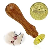 EuAcesry Personalisierter Siegelwachs-Siegelstempel mit Griff, personalisierte Wachssiegelstempel, geeignet für Hochzeiten, Einladungen, Umschläge, Geschenkverpackungen, Basteln, Scrapbooking (3D-Ape)