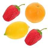 UPKOCH 4 Stück Fruchtmaracas Musikalische Shaker fruchtförmiges Schlaginstrument musikspielzeug musikalisches Perkussions-Fruchtstreuer Musikinstrument für Abs