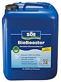 Söll 80409 BioBooster Teichbakterien für klares Wasser rein biologisch 5 l - hochaktive Klarwasserbakterien reduzieren Nitrit Nitrat im Gartenteich Fischteich Schwimmteich Koi-Teich