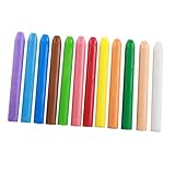 WHAMVOX 12 Stück Teiliges Staubfreie Waschbare Bunte Kreide für Tafel und Außenbereich Rutschfeste Griffige Tafelkreide für Schule Vorschule und Kreatives Malen