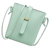 CALLARON 1Pc Damen Umhängetasche Eimertasche Umhängetasche Für Damen Umhängetaschen Damen Umhängetasche Pu Umhängetasche Damenhandtasche Grün