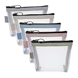 Reise-Make-up-Tasche, Netztasche | 5 x tragbarer Reißverschluss-Tragetaschen-Organizer – Kosmetik-Schmucketui, Reise-Kosmetikaufbewahrung für Frauen, Urlaub, im Freien