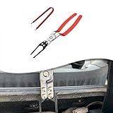 Relaisentfernungszange und Sicherungsclip-Zangen-Set für den Automobileinsatz, mit schlanken Klemmspitzen und isolierten Griffen für sicheren, präzisen Zugang in engen Räumen